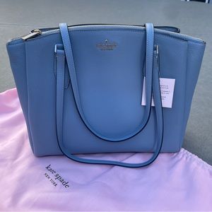 New Kate Spade Dusty Blue Tote
